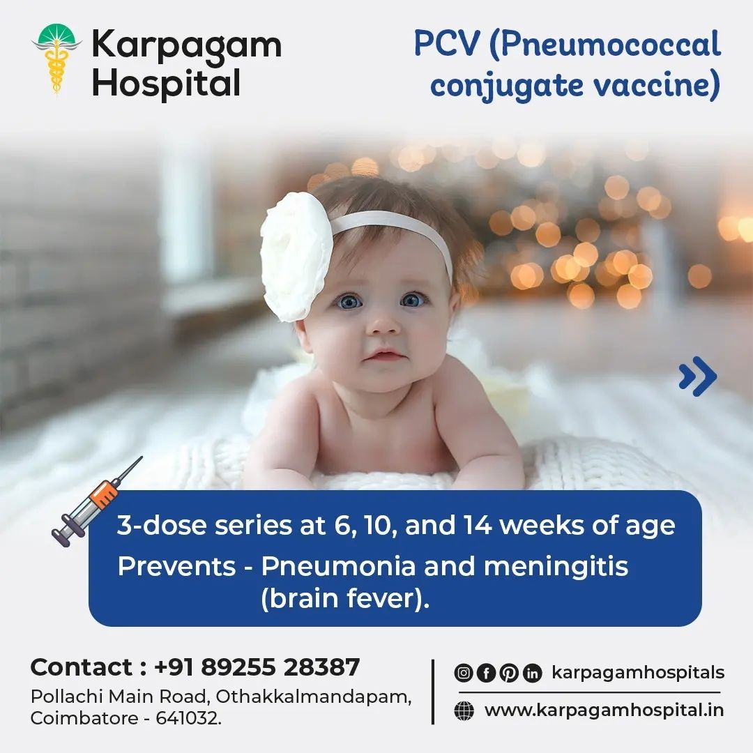 Pneumococcal Conjucate Vaccine at Karpagam Hospital