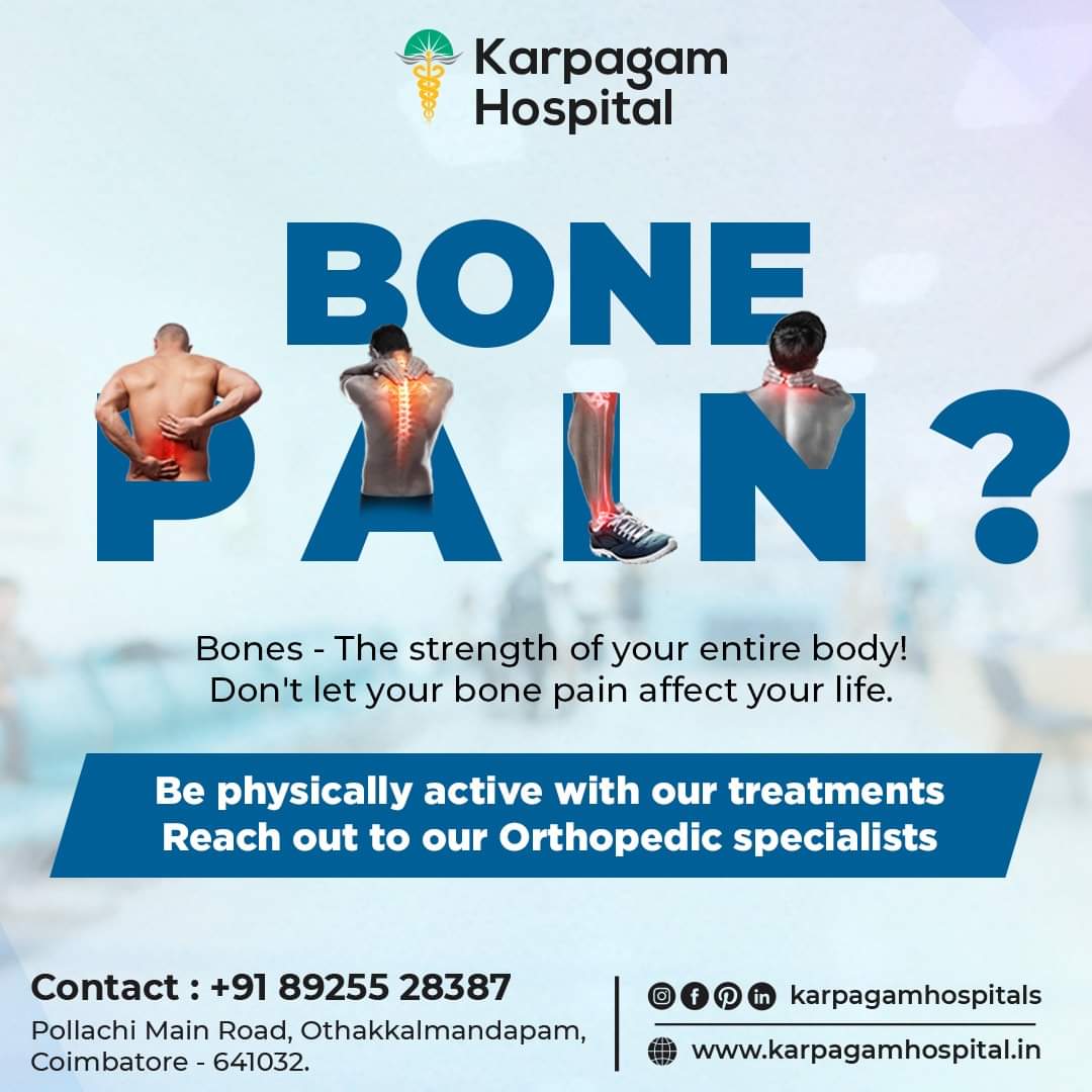 Karpagam Hospital is one of the best ortho specialist hospital in coimbatore near me