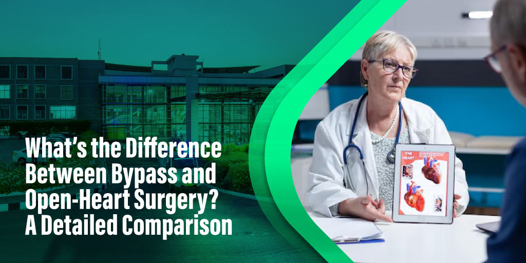 difference between bypass and open heart surgery