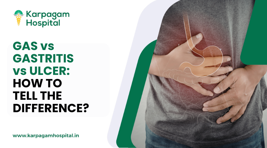 Gas vs gastritis vs ulcer